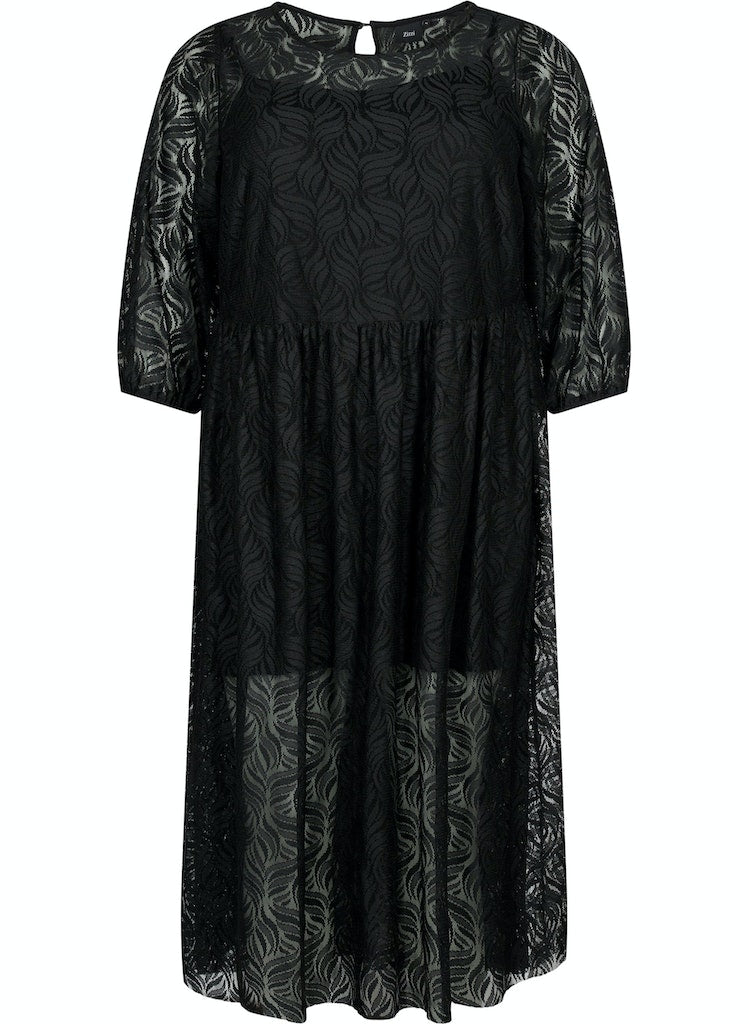 ZiMJUNA - L/S - BLK DRESS