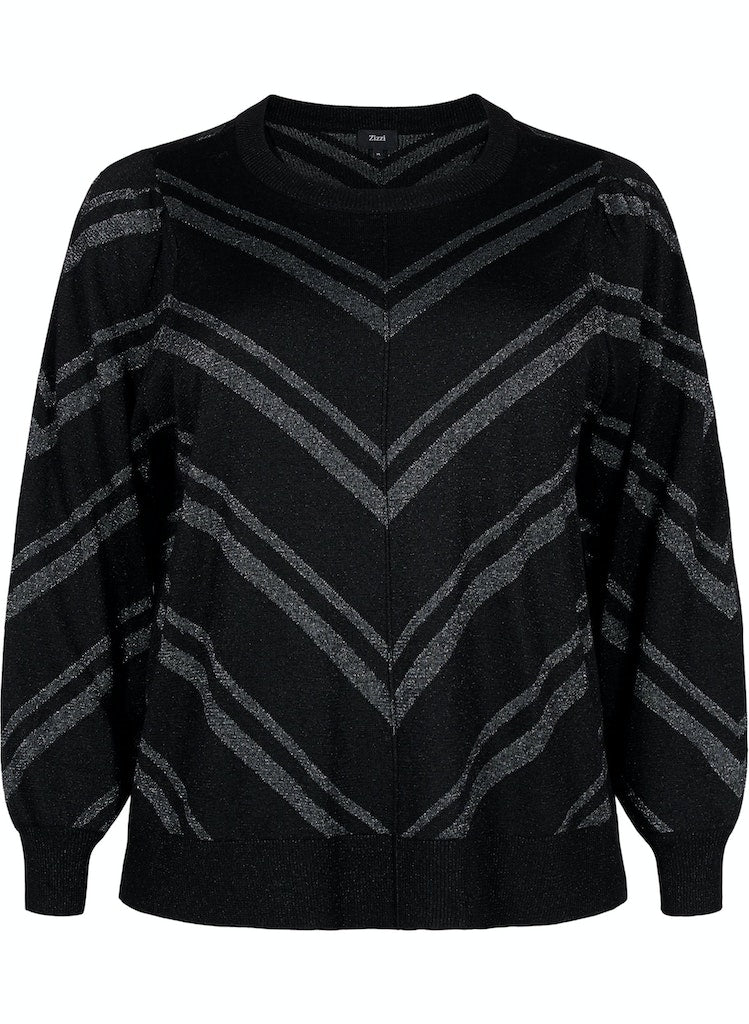 ZiMSHIMMER - LS STRIPE PULLOVER