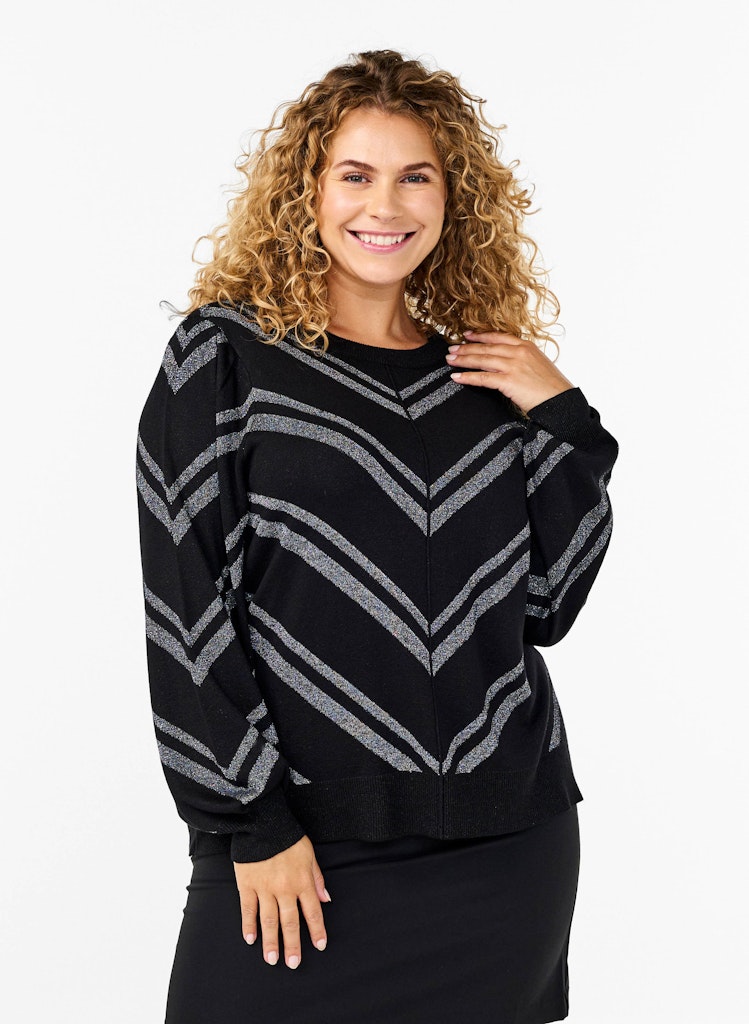 ZiMSHIMMER - LS STRIPE PULLOVER