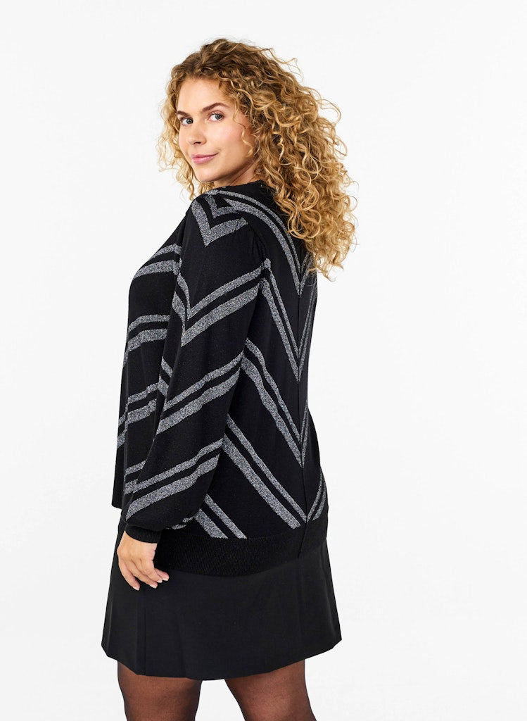 ZiMSHIMMER - LS STRIPE PULLOVER