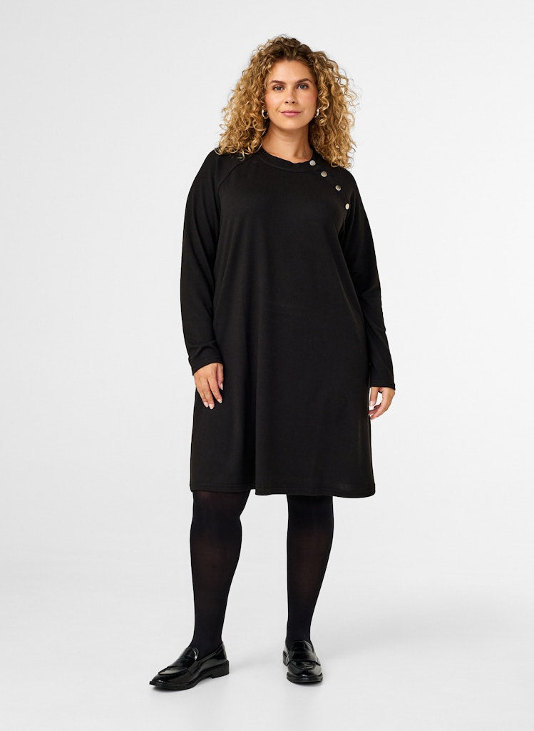 ZiVLUCCA - L/S BUTTON ABK DRESS