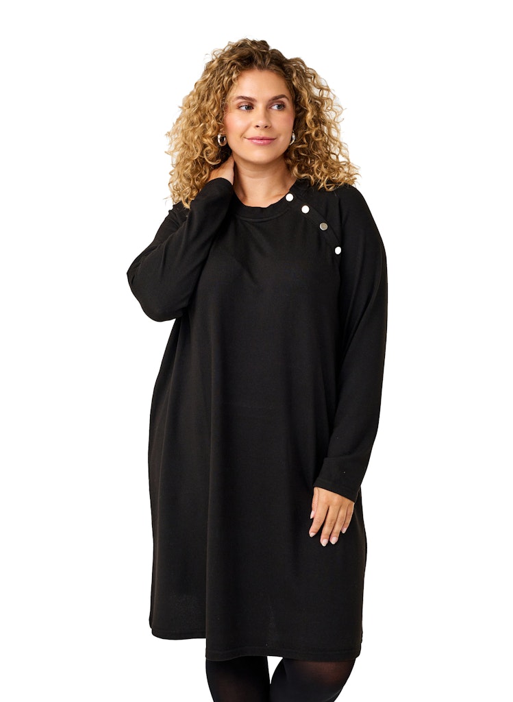 ZiVLUCCA - L/S BUTTON ABK DRESS