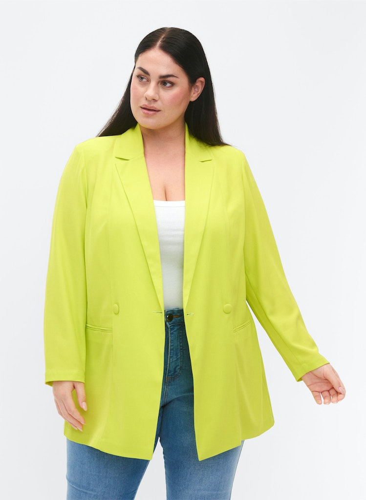 ZIHalf-Length Blazer With Buttons