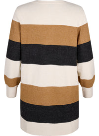 ZiCASUNNY STRIPE - L/S - CARDIGAN