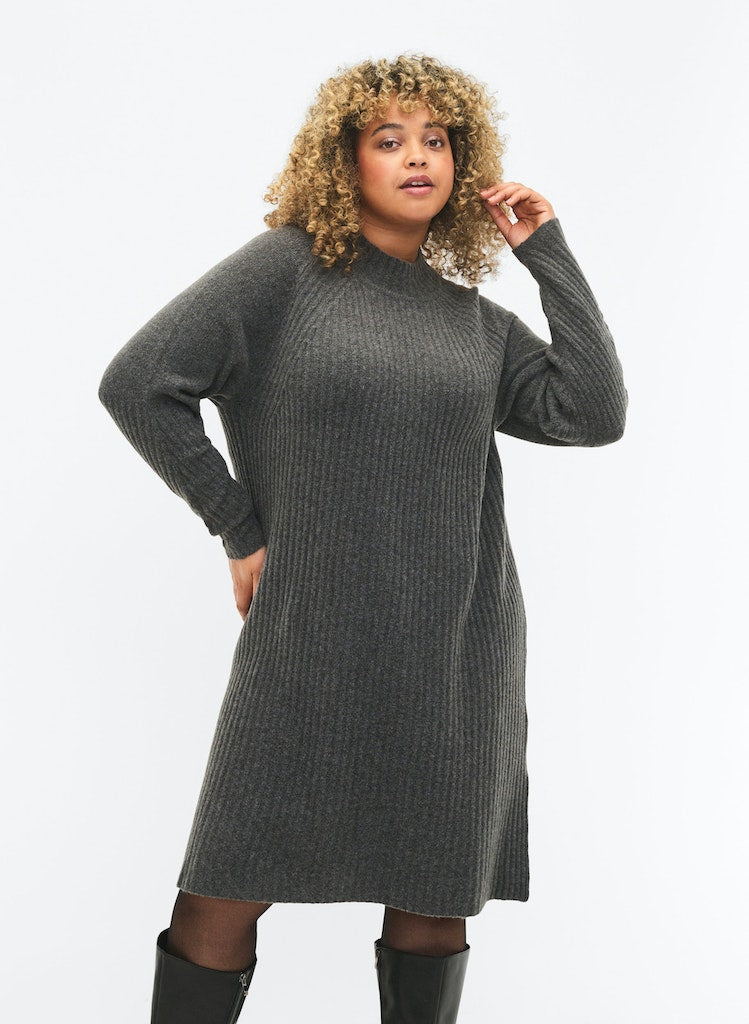 ZIMCOMFY RIB - L/S - ABK DRESS