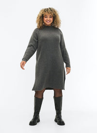 ZIMCOMFY RIB - L/S - ABK DRESS