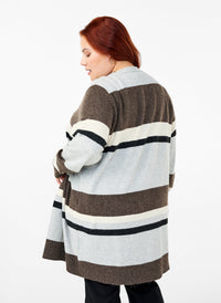 ZiCASUNNY STRIPE - L/S - CARDIGAN