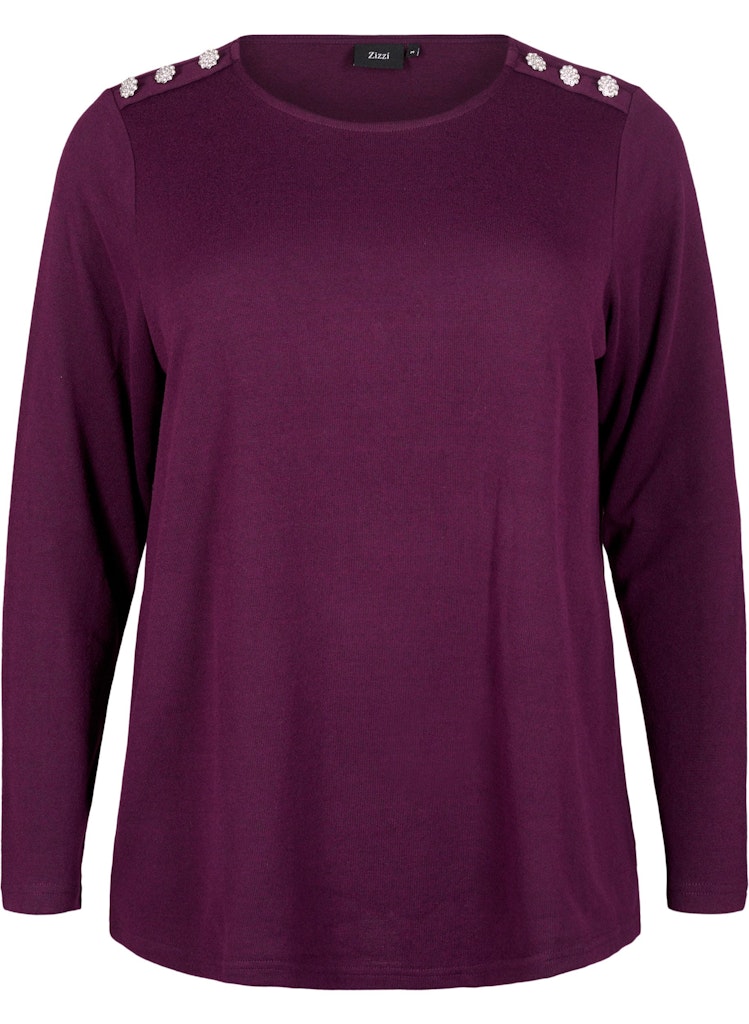 ZiVLUCCA - L/S BUTTON BLOUSE