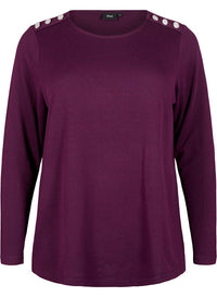 ZiVLUCCA - L/S BUTTON BLOUSE