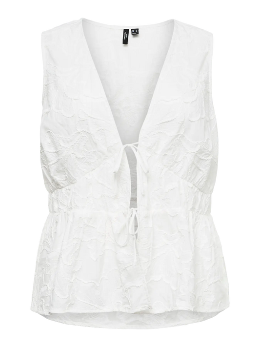 VmcAnn - Top / Vest i Broderi Stof