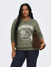 CarAmelia - Langærmet Sweatshirt med Print