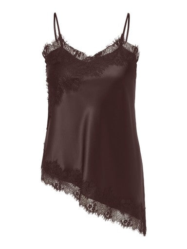 CarIndona - Satin Stroptop i Blonde