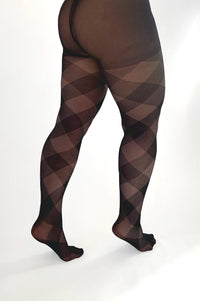 PMDiamond Check Curvy Super Stretch Tights