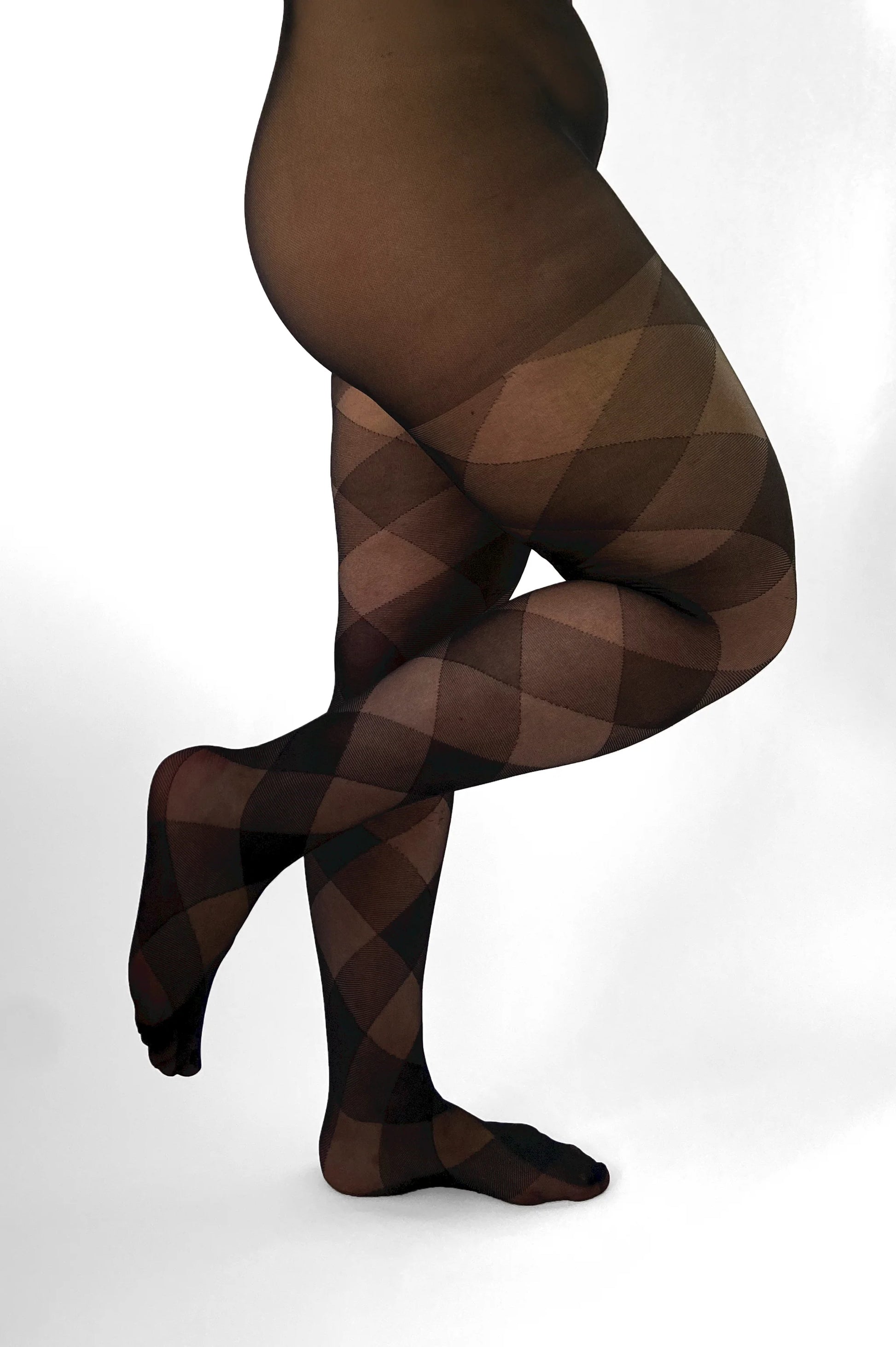 PMDiamond Check Curvy Super Stretch Tights