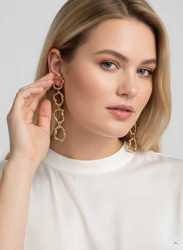 PCFIPPA - Øreringe Guldfarvet