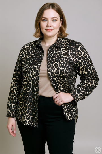 CpAMIRANA - Leopard Jakke / Skjorte