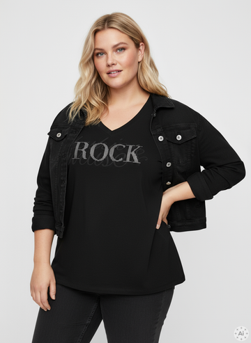 VMCHUDSON - Rock T-shirt V-hals