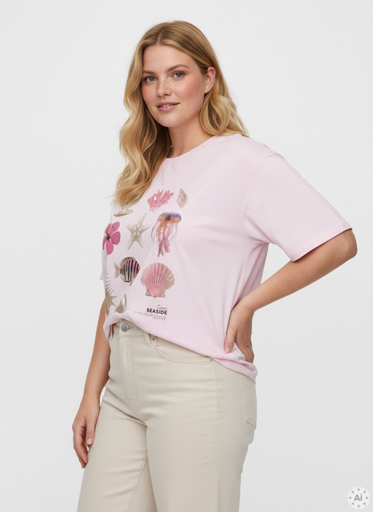 CARROSIE - Oversize T-shirt med Print