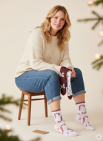 PCJINGLE - Glitter Sokker 3 Pak Julemotiver