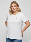 CARKITA - T-Shirt med Guld Hjerte