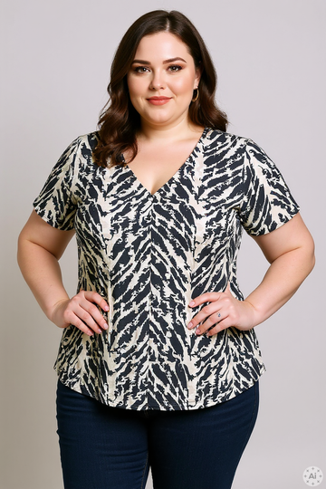 VMCLUCY - Bluse med V-hals