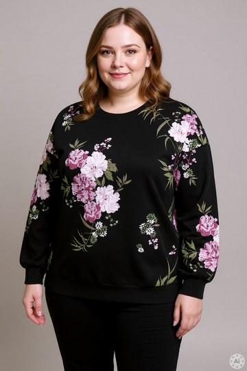 CARWANTED - Blomstret Sweatshirt