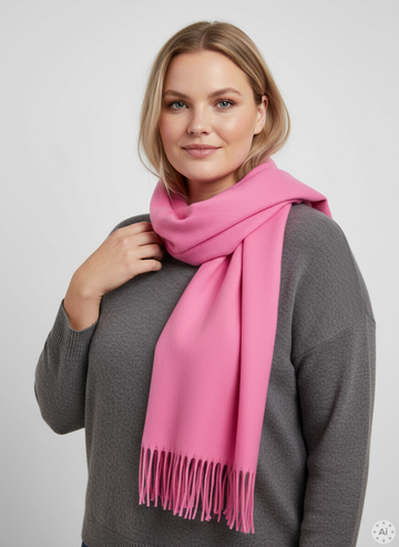 PcRasmin - Pink Halstørklæde