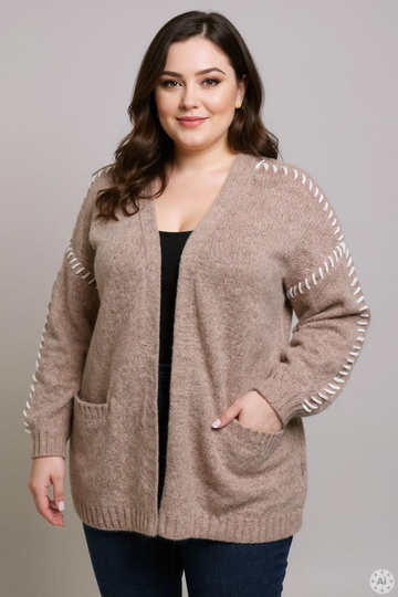 CARZOLINA - STRIKKET CARDIGAN