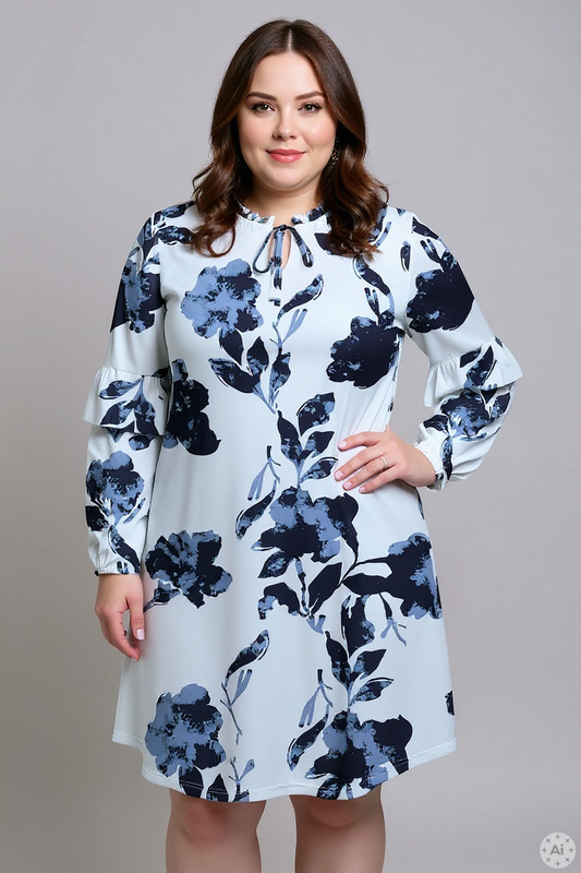 CarCarti - Langærmet Kjole