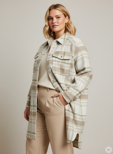 Ternet Jakke → Rutete Jakke