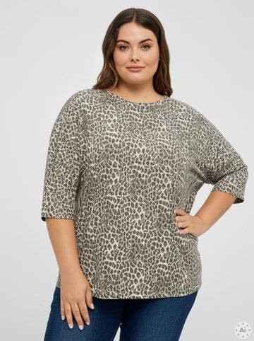 CARLARAMA - Bluse med 3/4 Ærmer