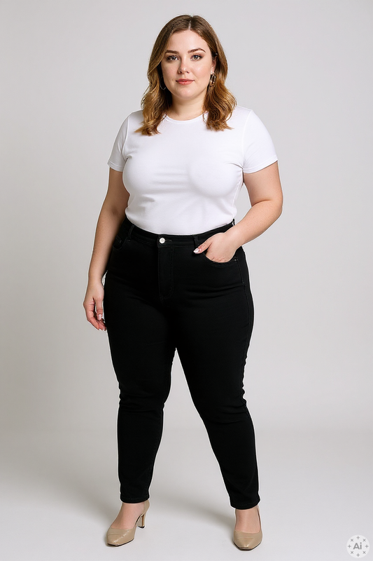 CARRAY - Højtaljede Smalle Jeans