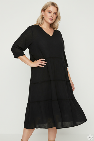 OxFlair - Crepe Bomuld Kjole