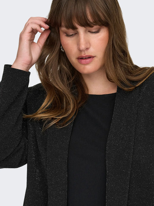 CarElly - Sort Blazer med Glimmer