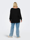 CARNEW ADALINE - Sort Strikbluse - NOOS
