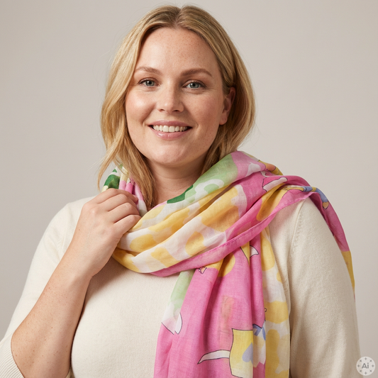 VTTørklæde Forår med trykk av dachser