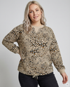CpKirana2 - Sweatshirt med leopardmønster