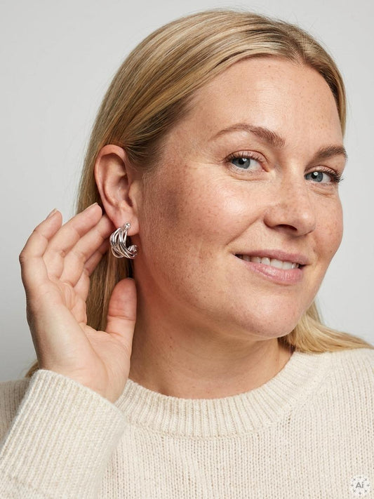 PCERIKA - HOOP EARRINGS - NOOS