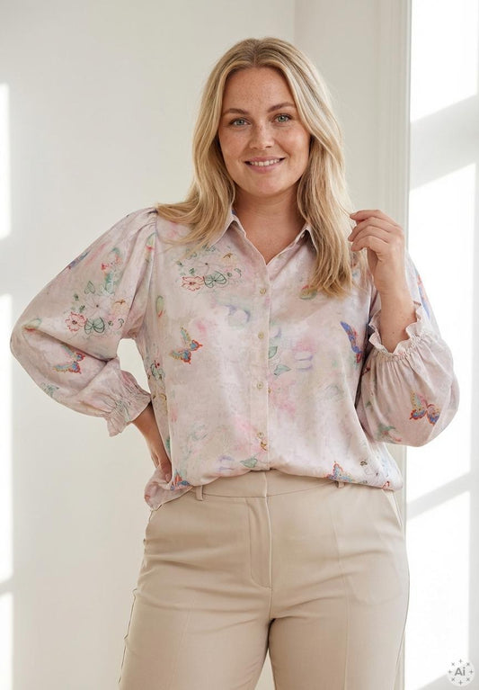 Ox63283 - Pufærme Bluse