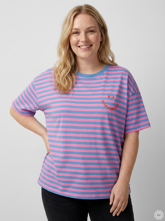 CARCUTE - Stribet T-shirt