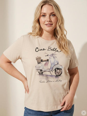 CARNIKO T-skjorte med Rund Hals