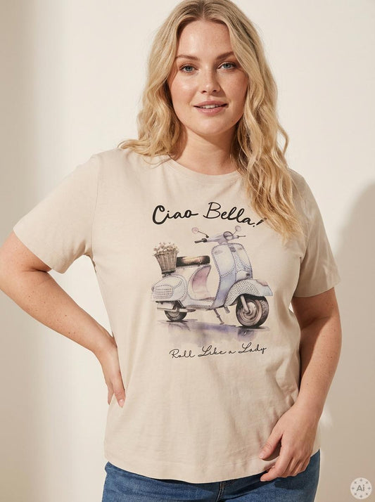 CARNIKO T-skjorte med Rund Hals