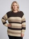 CpODETTA - Stribet Strikbluse
