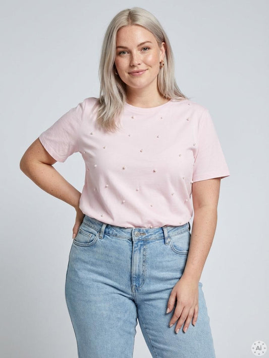 CarNinna - T-skjorte med perler