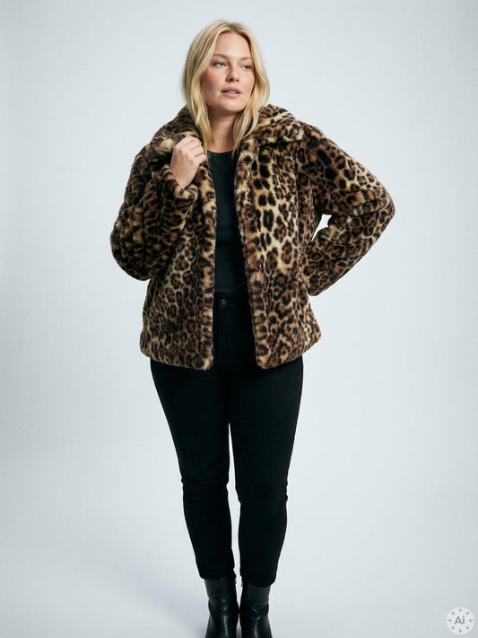NmcEve - Leopard Pels Jakke