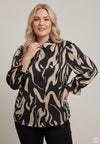 Ox63170 - Bluse med Pufærmer