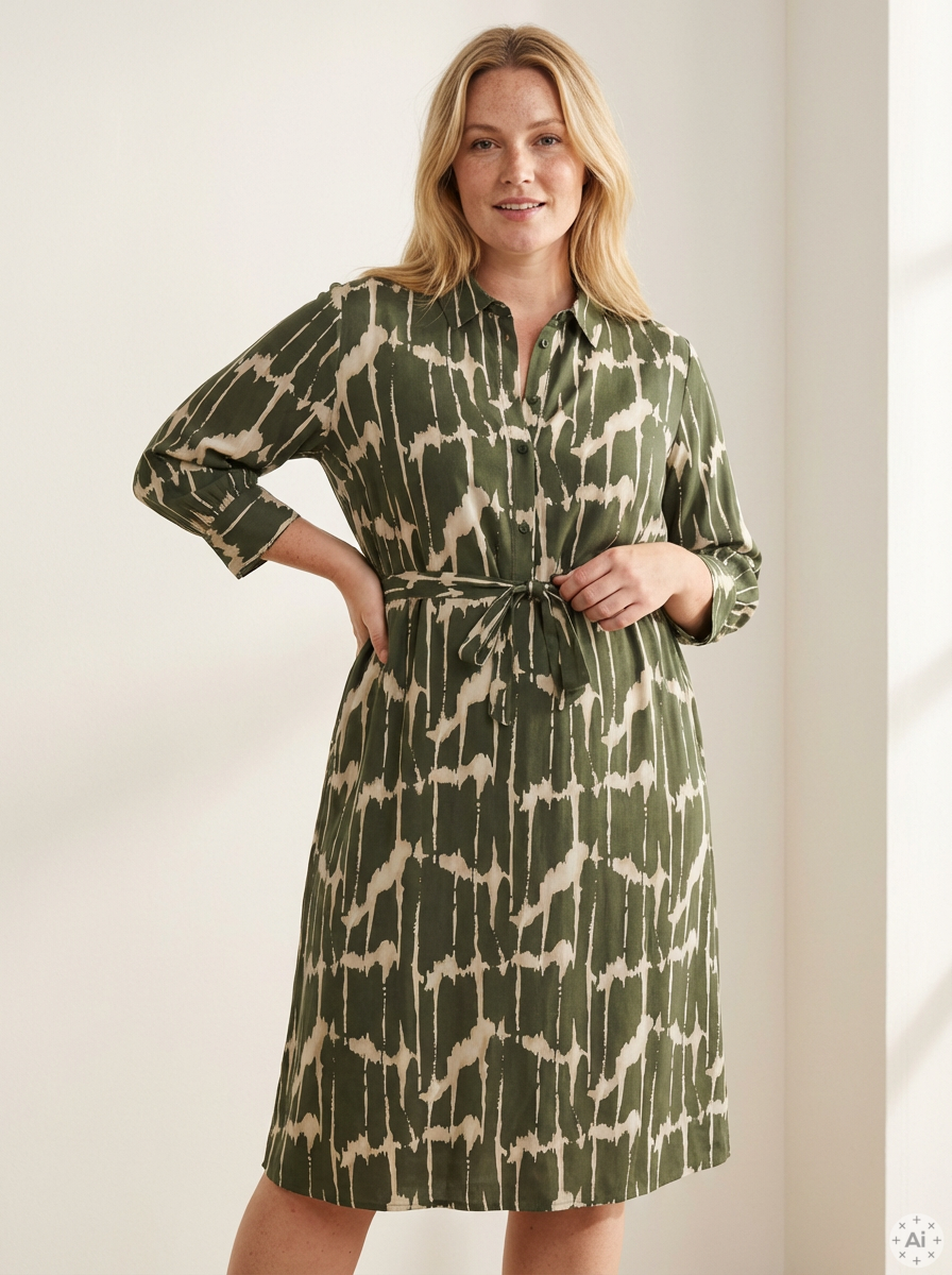 CarJunia - Kjole med 3/4 Ærmer