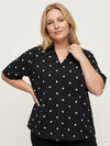 CarCarrie - Dot V-hals Bluse