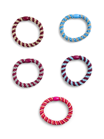 Jasmina hårstrikk 5-pakning