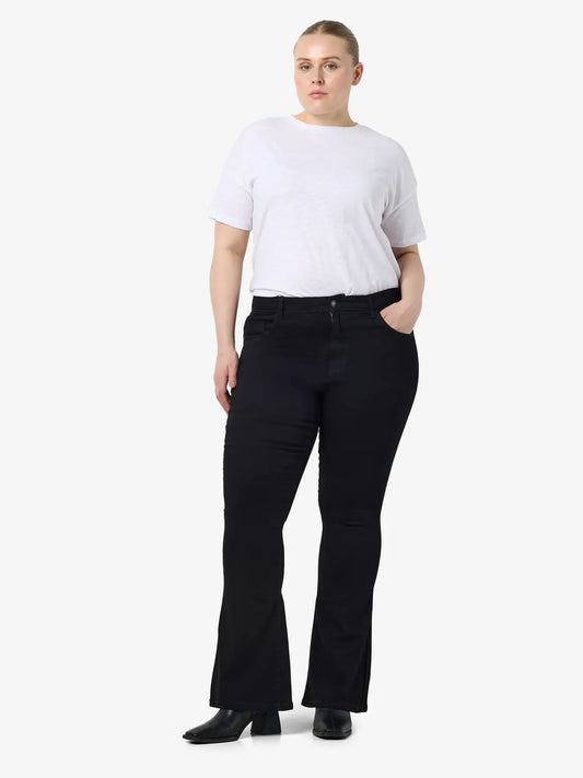 NMSALLIE - Højtaljede Flare Jeans - 2 længder